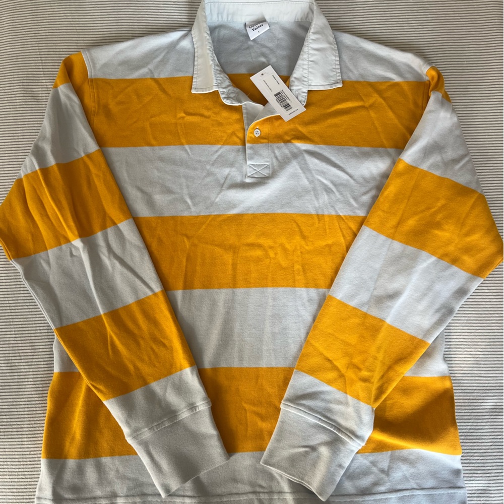 NWT Outdoor Voices Striped Rugby Shirt